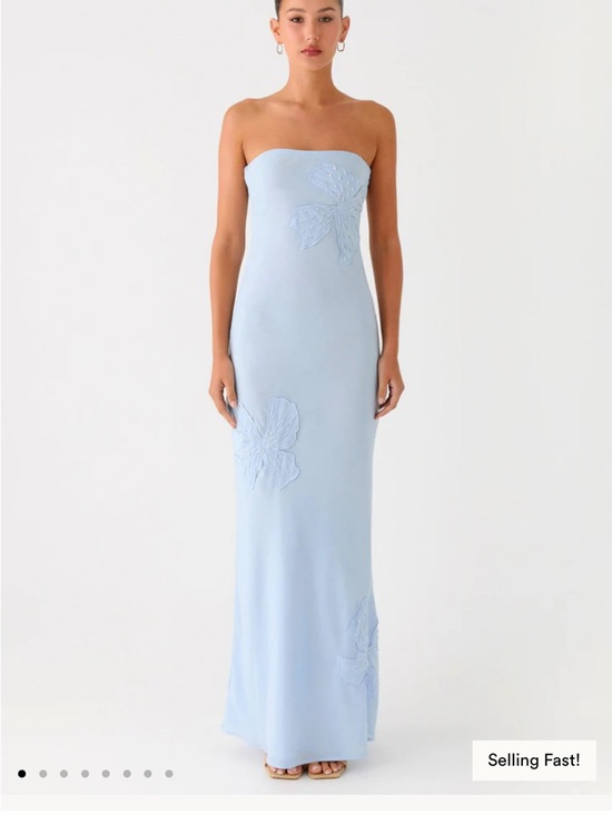 Peppermayo Dresses & Skirts - Peppermayo Strapless Light Blue Maxi Dress